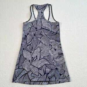Lululemon Cool Racerback Womens Small DTWB Black And White Print